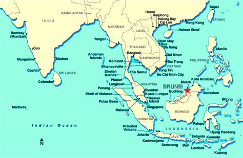 where is brunei darussalam located.